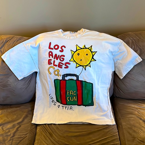 This is a pacsun pacific sunwear graphic tee shirt. It is a great quality shirt. - Picture 1 of 2